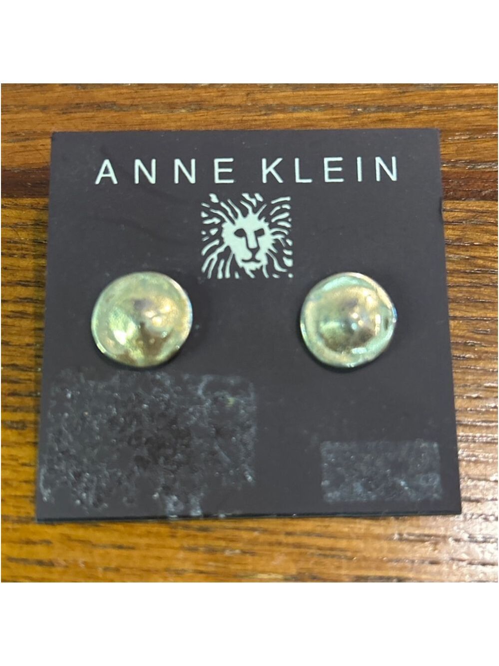 Women's Anne Klein Gold Tone Button Stud Earrings One Size
